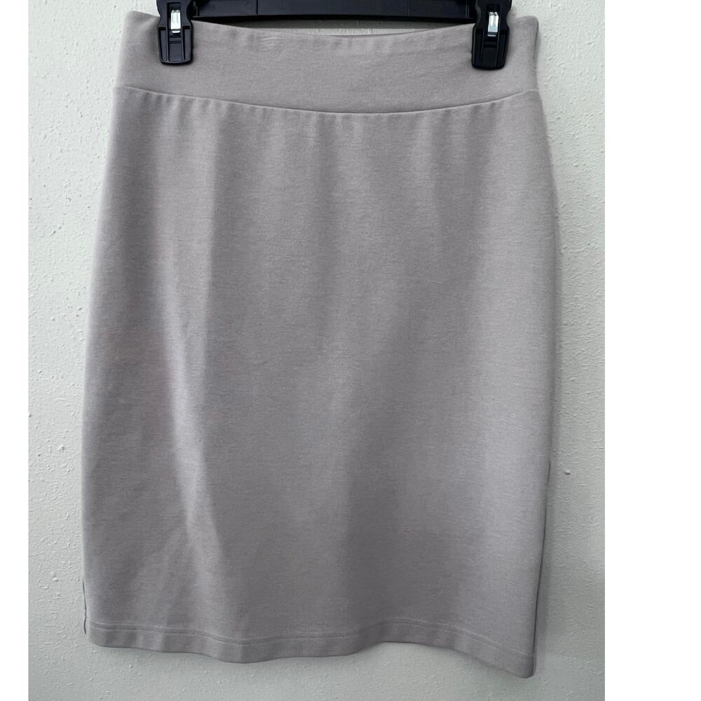Fishers Finery Pencil Skirt Women’s Sz M Gray Cotton Blend Preppy Classic Office